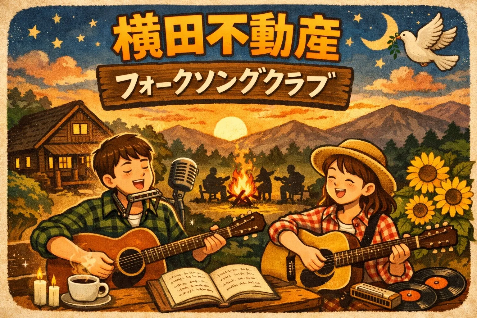 横田不動産はハカランダのアコースティックギターを集めています。